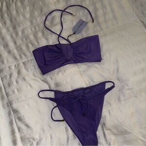 LA PORTE Purple Bikini Set